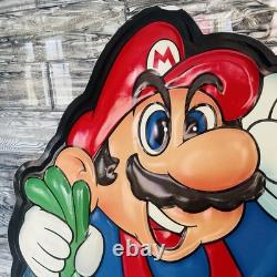 Super Mario Bros 2 Sign Double Sided WATA Nintendo Sign Store Display
