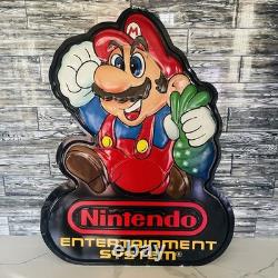 Super Mario Bros 2 Sign Double Sided WATA Nintendo Sign Store Display