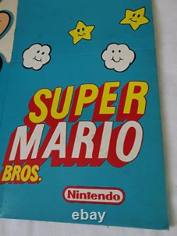 Super Mario Bros Nintendo Display Store Sign Promo Dipak Video Visa 1991 Rare