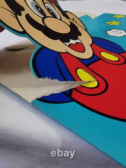 Super Mario Bros Nintendo Display Store Sign Promo Dipak Video Visa 1991 Rare