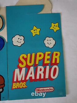 Super Mario Bros Nintendo Display Store Sign Promo Dipak Video Visa 1991 Rare