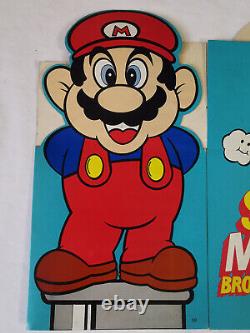 Super Mario Bros Nintendo Display Store Sign Promo Dipak Video Visa 1991 Rare