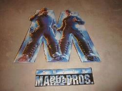 Super Mario Bros. (Nintendo) Original 1993 Movie Promo Store Display Sign