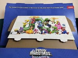 Super Mario Bros Wonder Horizontal Store Sign Signage Display Nintendo Rare