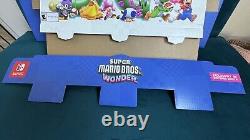 Super Mario Bros Wonder Horizontal Store Sign Signage Display Nintendo Rare