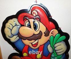 Super Mario Schild Nintendo NES Aufsteller Reklame Werbung 89 Store Display Sign