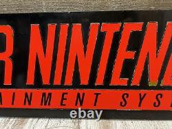 Super Nintendo Entertainment System SNES Store Sign Display Authentic