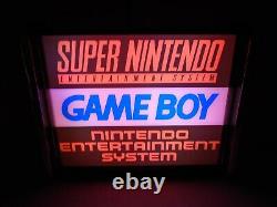 Super Nintendo/Game Boy/ NES LED Store/Rec Room Display light up SIGN