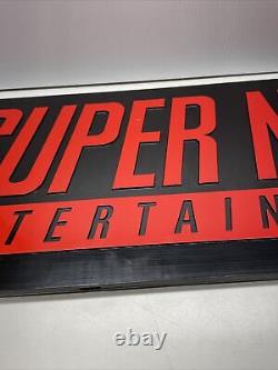 Super Nintendo SNES Store Display Sign Black & Red VINTAGE AUTHENTIC HTF