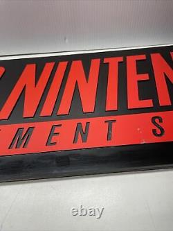 Super Nintendo SNES Store Display Sign Black & Red VINTAGE AUTHENTIC HTF