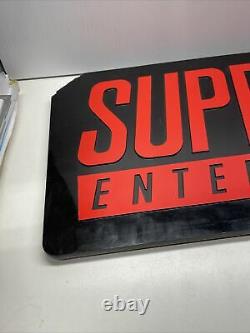 Super Nintendo SNES Store Display Sign Black & Red VINTAGE AUTHENTIC HTF