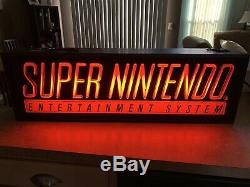 Super Nintendo Superbrite Store Display Sign NES M80R