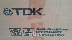 TDK Cassette Advertising Audio Headphones Motion Display still in the box RARE