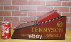 TENNYSON 5c CIGARS Old Store Display Case Sign PROP MAZER-CRESSMAN CADILLAC USA
