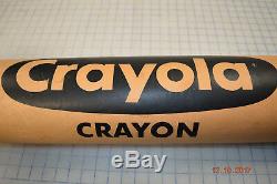 THINK BIG NYC 1989 Jumbo Crayola Crayon 57 Huge Large Rare Orange Advertisement