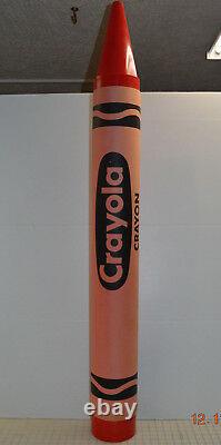 THINK BIG! NYC 1989 Jumbo Crayola Crayon 57 Huge Large Rare Red Advertisement