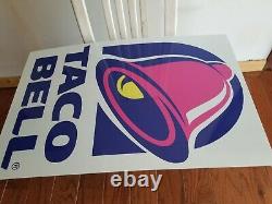 Taco Bell drive thru sign vintage style huge 32in food service store display
