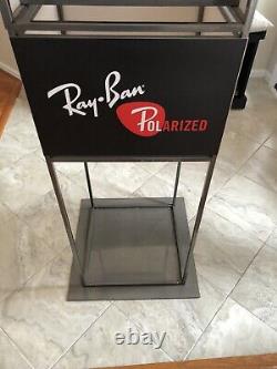 Tall Ray Ban Polarized Sunglass Vault Store Display Case Door WithLock/key