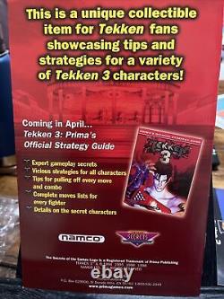 Tekken 3 Promo Calendar Store Display PS1 Vintage 1998 PlayStation Rare