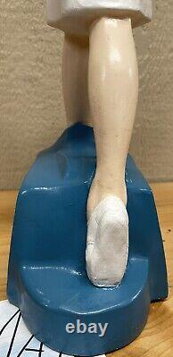 The Clinic Shoes Nurse Advertising Store Display Statue Vintage 23 Tall Sign