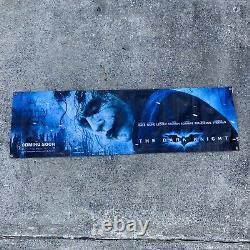 The Dark Knight Batman Movie Pre-Release Store Promo Banner RARE Heath Ledger