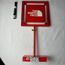 The North Face TNF Metal Store Display Sign Standing Double Sided Vintage 90 S24