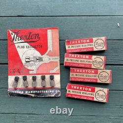 Thexton Plug Extractor Parts Display Standee Store Sign Vintage Automotive Parts