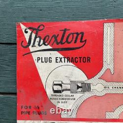Thexton Plug Extractor Parts Display Standee Store Sign Vintage Automotive Parts