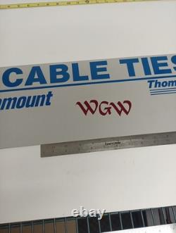 Thomas & Betts Cable Ties Sign Vintage Hardware Store Display 24x7.5 Rare Thomas & Betts Cable Ties Sign Vintage Hardware Store Display 24x7.5 Rare