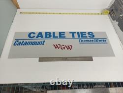 Thomas & Betts Cable Ties Sign Vintage Hardware Store Display 24x7.5 Rare Thomas & Betts Cable Ties Sign Vintage Hardware Store Display 24x7.5 Rare
