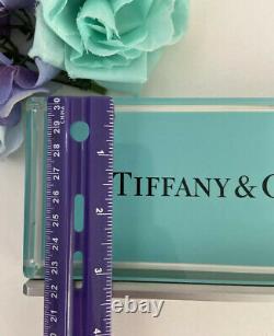 Tiffany&Co Crystal Store Display Sign Fixture Collector Decor 3.25x6.75x1