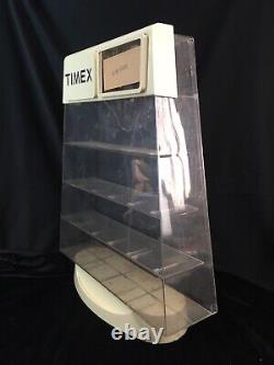 Timex Vintage Store Display Case Watch Counter Sign Advertising Acrylic No. 32