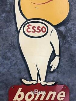 Tole Esso Oscar No Pin Up No Plaque Emaillee Sign