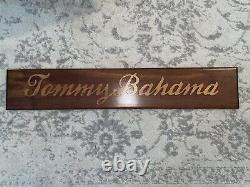 Tommy Bahama Store Display Wood Sign 36 X 6.5 Decor Fashion Rare