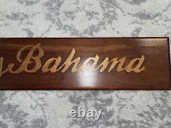 Tommy Bahama Store Display Wood Sign 36 X 6.5 Decor Fashion Rare
