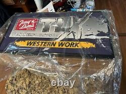 Tony Lama TLX Performance Western Work Boots Lighted Display Sign NOS 25 X 13