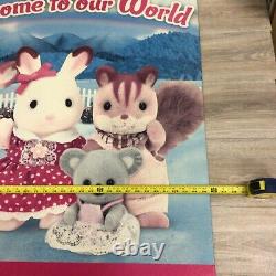 Toys R Us Calico Critters Store Display Sign (36x45x16) Rare
