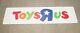 Toys R Us Logo Store Display Large Sign Styrene Thick Plastic 5ft x 1.5ft