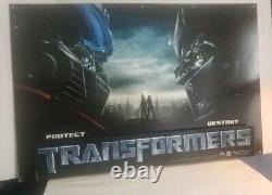 Transformers 2007 Movie Promo Store Display Sign FREE SHIPPING