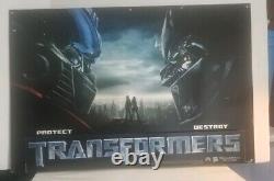 Transformers 2007 Movie Promo Store Display Sign FREE SHIPPING