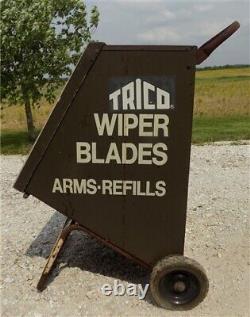 Trico Windshield Wiper Blades Display, Vintage Retail Advertising Sign Box Cart