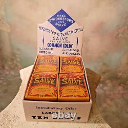 UCCO SALVE Store Display Box Advertising Sign Salve Boxes Empty Antique