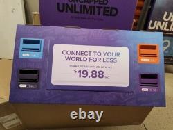 Ultra Mobile phone Store business Floor Display Sign Award Winning Retail Cards