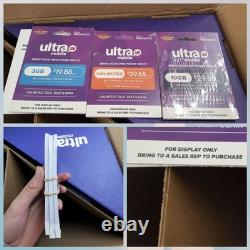 Ultra Mobile phone Store business Floor Display Sign Award Winning Retail Cards