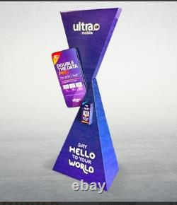 Ultra Mobile phone Store business Floor Display Sign Award Winning window add