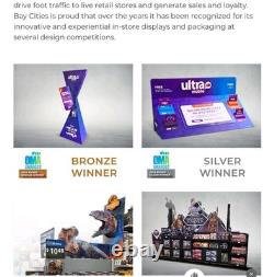 Ultra Mobile phone Store business Floor Display Sign Award Winning window add