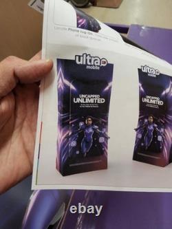 Ultra Mobile phone Store business Floor Display Sign Ultra Girl Standee Pop out