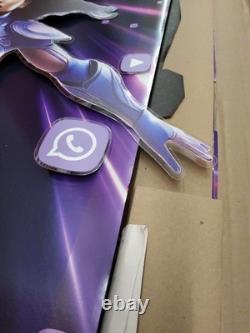 Ultra Mobile phone Store business Floor Display Sign Ultra Girl Standee Pop out