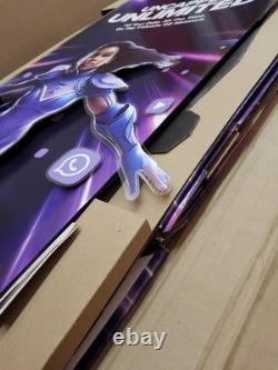 Ultra Mobile phone Store business Floor Display Sign Ultra Girl Standee Pop out