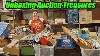 Unboxing Auction Treasures Arrow Heads Cookbooks Baskets Coins And More